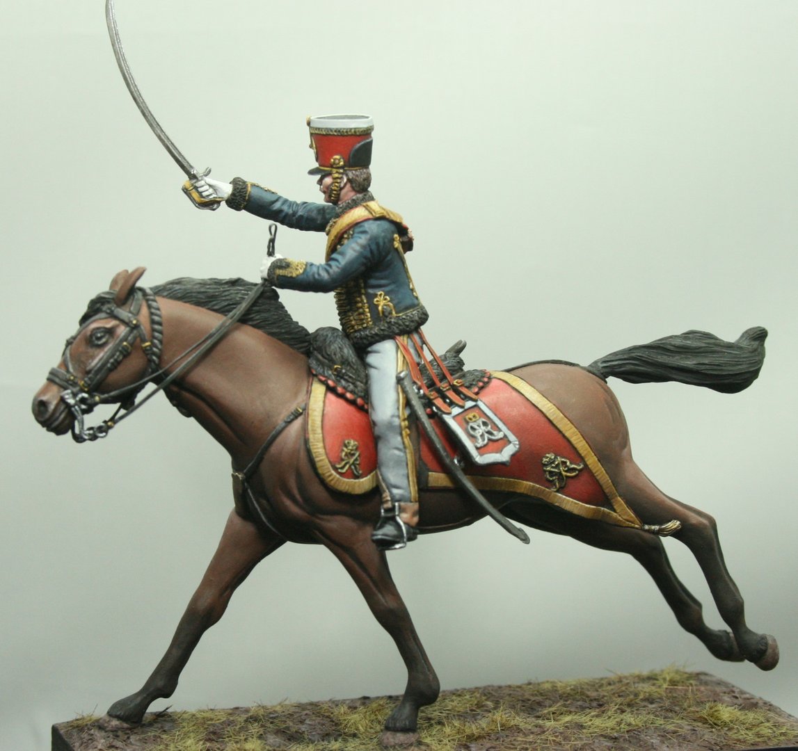 Mounted Officer British 10th Hussars 1815