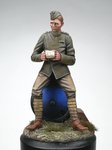 'A letter From Home' RFC Pilot WW1 seated on aircraft wheel. 1/32 scale