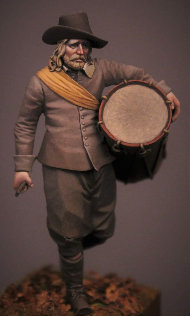 English Civil War Drummer sculpted by Mike Blank 65mm